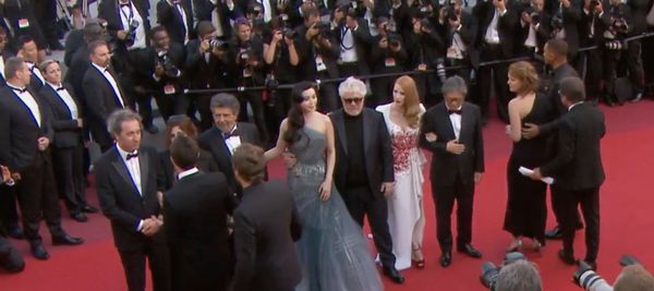 Pedro Almodóvar’s Jury on the red carpet for the last time before tonight’s awards ceremony